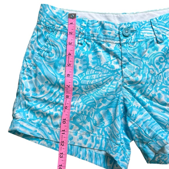 Lilly Pulitzer The Callahan 5” Short In Shorely Blue Sea Cups Women’s Size 6 - Picture 4 of 14